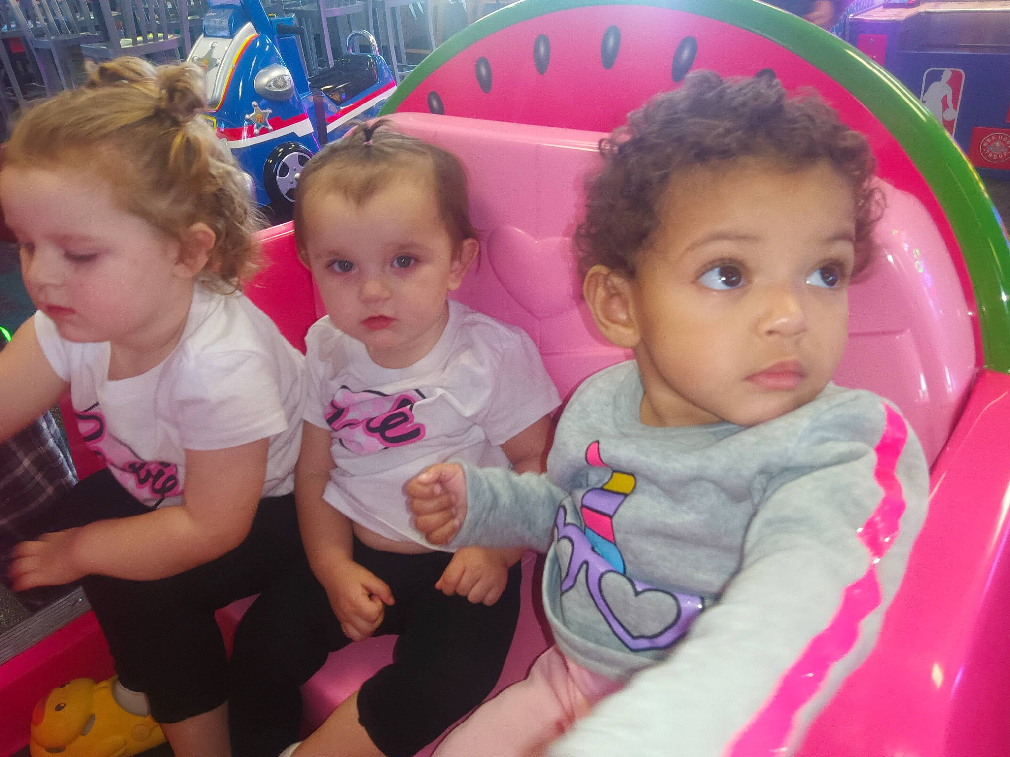 Elaina joined the competition — help win amazing prizes! baby, baby_toddler_clothing, cheek, child, event, face, fun, hairstyle, happy, iris, leisure, nose, person, pink, recreation, sharing, shorts, sitting, skin, summer