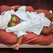 Novèn joined the competition — help win amazing prizes! baby, bed, blanket, child, cozy, cucumber_slices, cute, foot, hand, headwear, indoor, infant, peaceful, portrait, relaxing, robe, skin, sleeping, soft_texture, towel