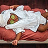 baby, bed, blanket, child, cozy, cucumber_slices, cute, foot, hand, headwear, indoor, infant, peaceful, portrait, relaxing, robe, skin, sleeping, soft_texture, towel