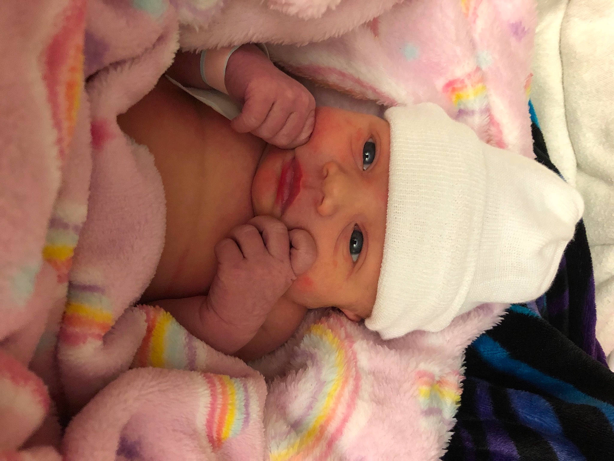 Hartley is registered to the contest to win money with this photo: baby, baby_products, baby_sleeping, baby_toddler_clothing, cheek, child, comfort, creative_arts, headwear, linens, nail, peach, person, photography, pink, product, skin, textile, thread, toddler