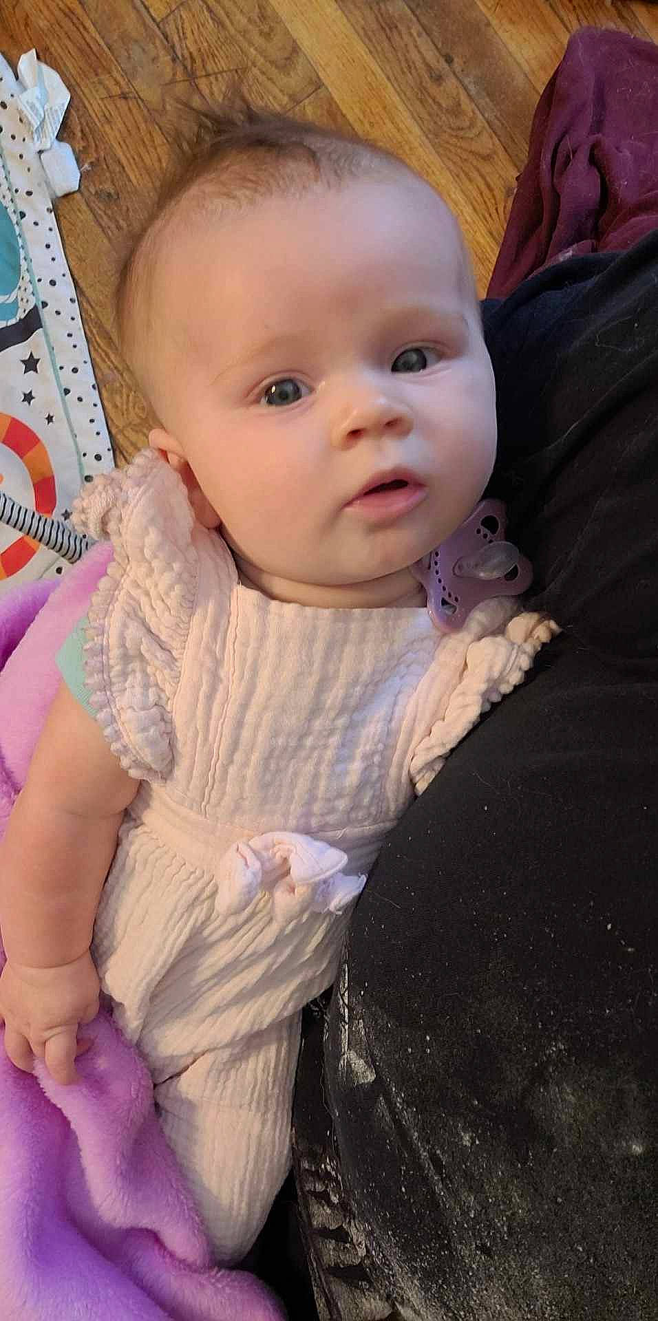 Davinna joined the competition — help win amazing prizes! baby, baby_toddler_clothing, cheek, child, chin, eye, eyebrow, eyelash, fun, hand, happy, head, iris, lip, nose, person, sitting, skin, sleeve, t_shirt