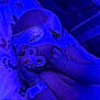 baby, infant, pacifier, hospital, blanket, footprints, wristband, face_mask, sleeping, blue_light, newborn, medical, hand, lying_down, bed, soft_texture, cute, peaceful, healthcare, nursery