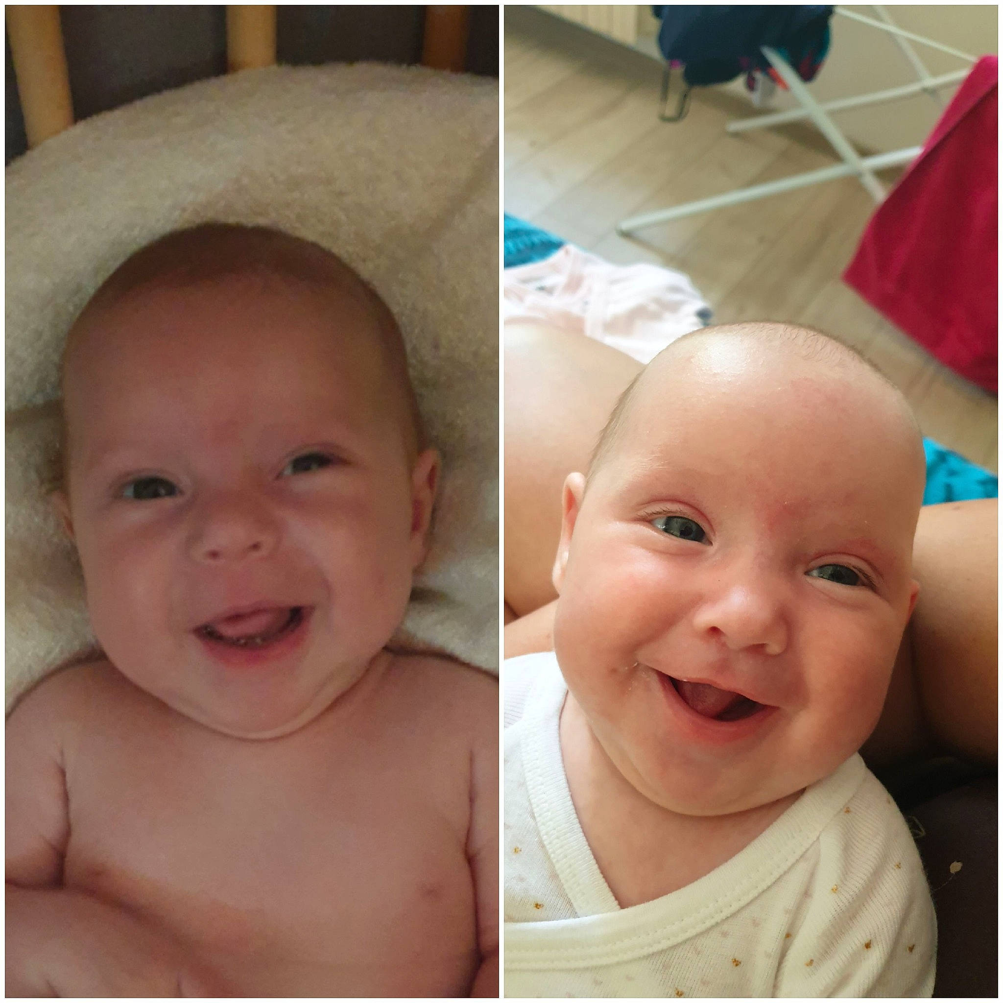 Jade Et Ambre a rejoint le concours — aidez-le/la à gagner de superbes lots ! baby, baby_making_funny_faces, cheek, child, chin, eye, eyebrow, face, facial_expression, forehead, head, joy, lip, mouth, nose, organ, people, person, selfie, skin