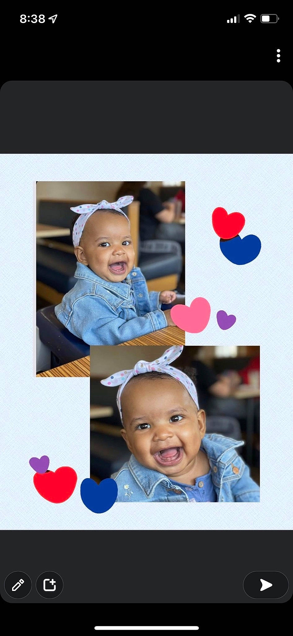 Journey joined the competition — help win amazing prizes! baby, baby_toddler_clothing, cap, cheek, clothing, face, facial_expression, flash_photography, fun, happy, headgear, organ, outerwear, people, person, photograph, pink, product, sleeve, smile