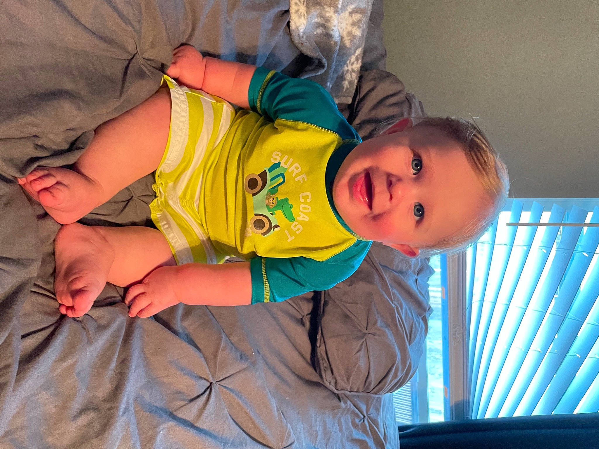 Garrett joined the competition — help win amazing prizes! child, comfort, elbow, electric_blue, fun, happy, knee, leisure, person, recreation, room, shorts, sleeve, smile, t_shirt, thigh, toddler, vacation, wrist