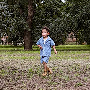 Christopher joined the competition — help win amazing prizes! child, toddler, boy, outdoor, park, walking, denim, shirt, shorts, boots, fashion, portrait, nature, trees, grass, lawn, forest, daylight, full_body, childhood