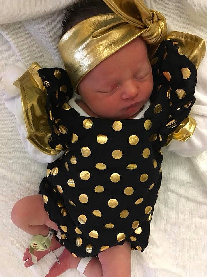 Sarayah joined the competition — help win amazing prizes! child, design, headwear, infant, pattern, person, polka_dot, product, toddler