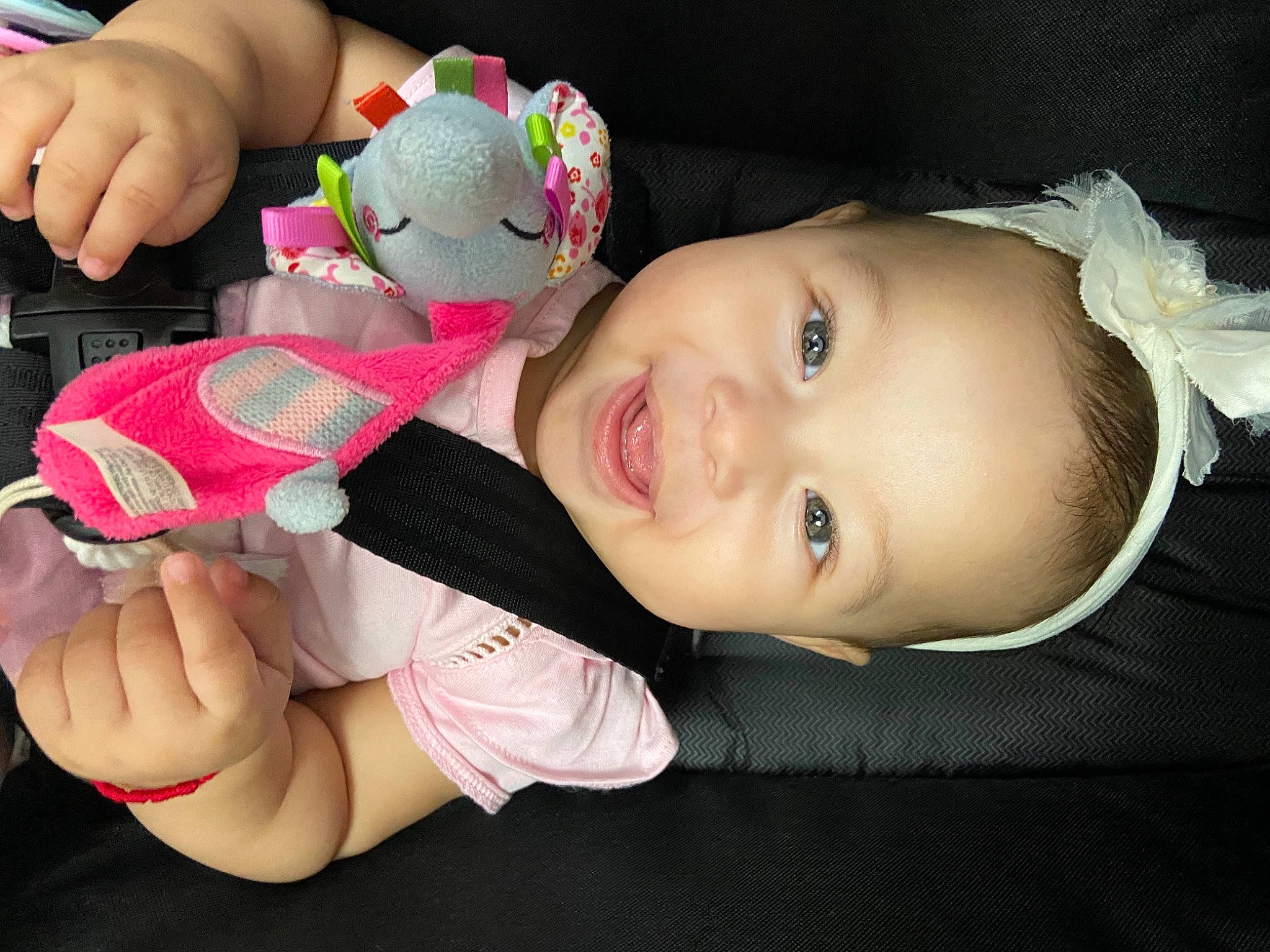 Saraí is registered to the contest to win money with this photo: baby, baby_products, baby_toddler_clothing, cheek, child, finger, flash_photography, fun, gesture, happy, nail, nose, person, pink, skin, sleeve, smile, thumb, toddler, toy