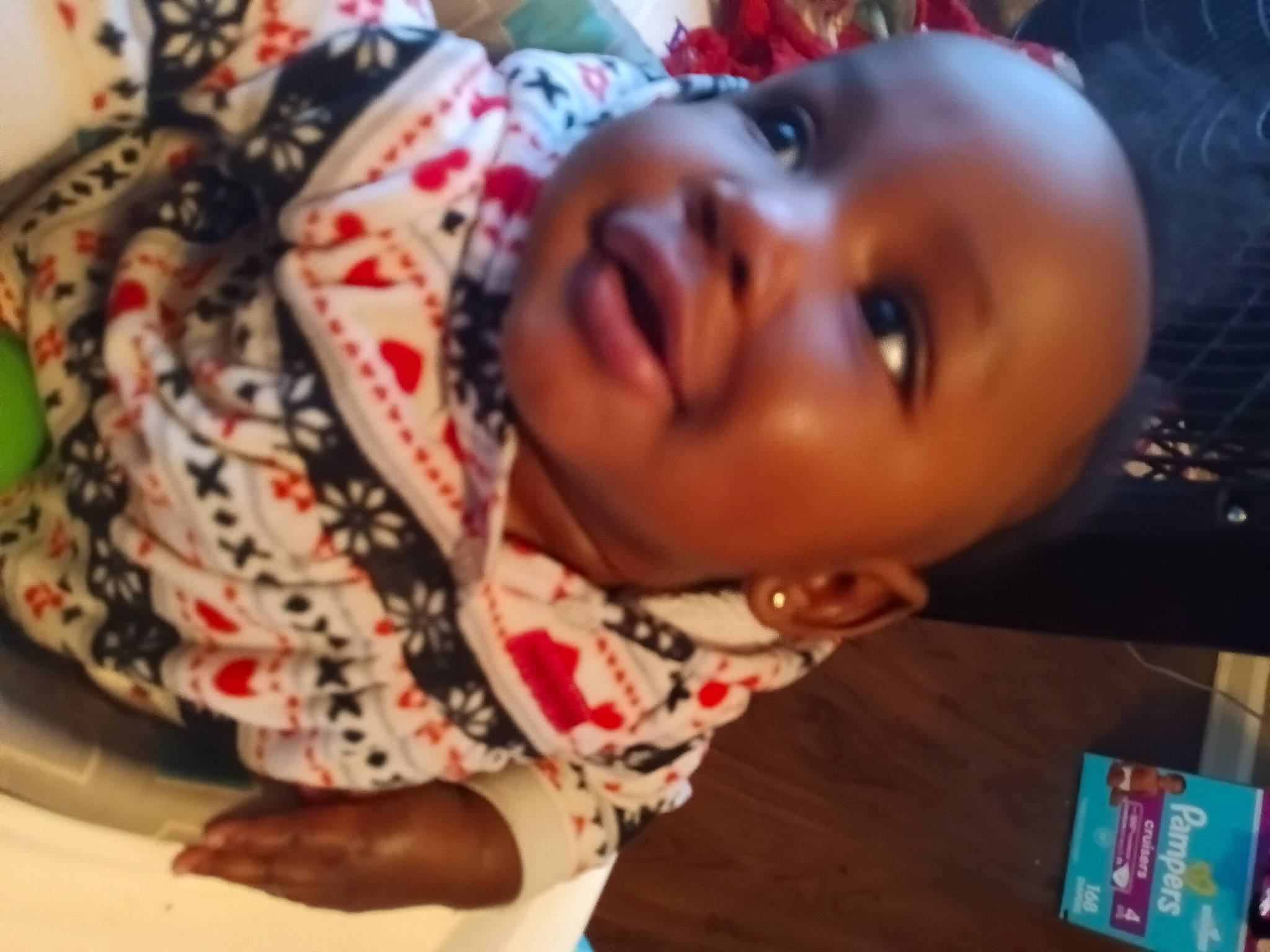 A'Dore joined the competition — help win amazing prizes! baby, baby_toddler_clothing, carmine, cheek, child, eye, eyelash, fun, happy, head, linens, lip, nose, pattern, person, sleeve, smile, toddler, tradition