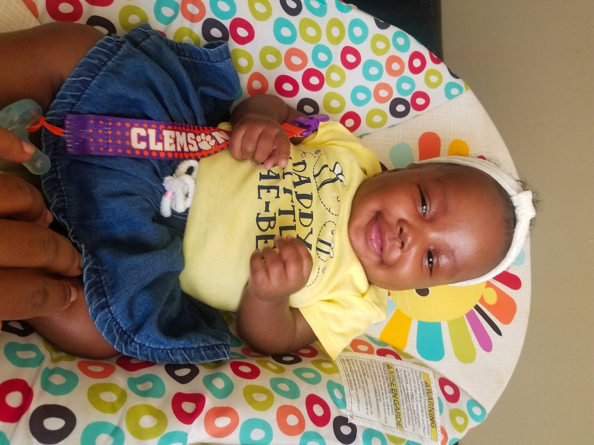 A'Dore joined the competition — help win amazing prizes! abdomen, baby, baby_products, baby_toddler_clothing, cheek, child, comfort, finger, hand, happy, human_body, joy, mouth, person, room, skin, smile, textile, thigh, toddler