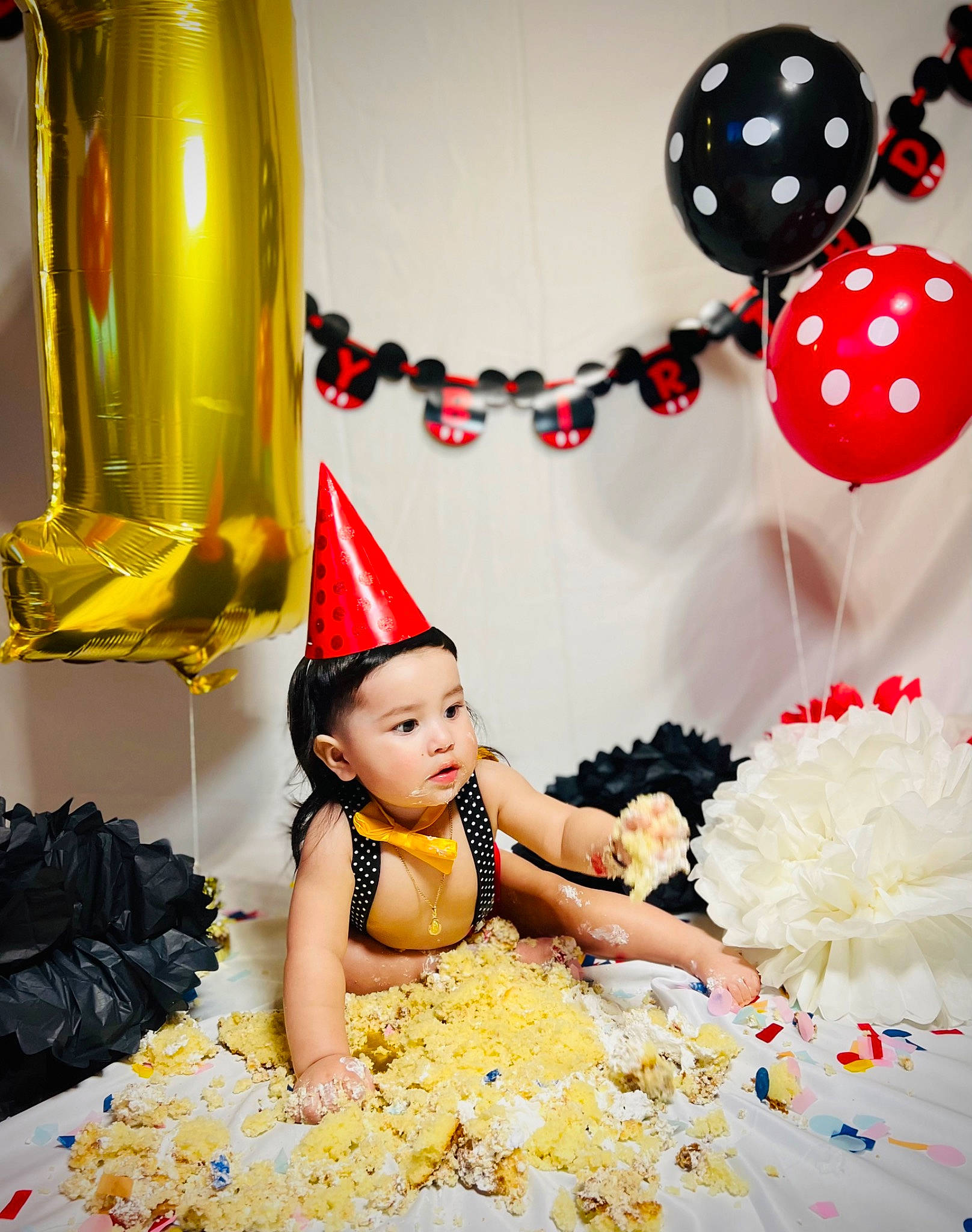 Ismael joined the competition — help win amazing prizes! baby, baby_toddler_clothing, birthday, cake, cake_decorating, cake_decorating_supply, child, dress, event, fun, happy, icing, lighting, party_supply, person, red, sugar_cake, textile, toddler, white