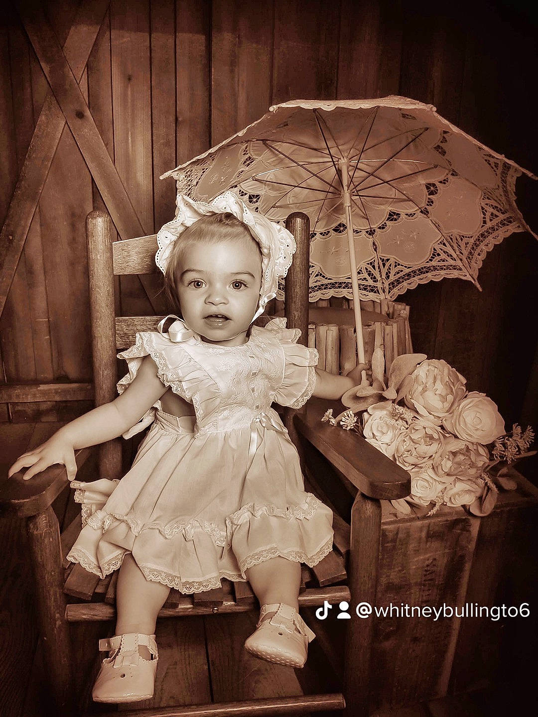 Korra is registered to the contest to win money with this photo: art, baby, baby_toddler_clothing, child, classic, dress, fashion_design, flash_photography, happy, headpiece, human_body, iris, monochrome, monochrome_photography, person, stock_photography, style, tints_and_shades, toddler, umbrella