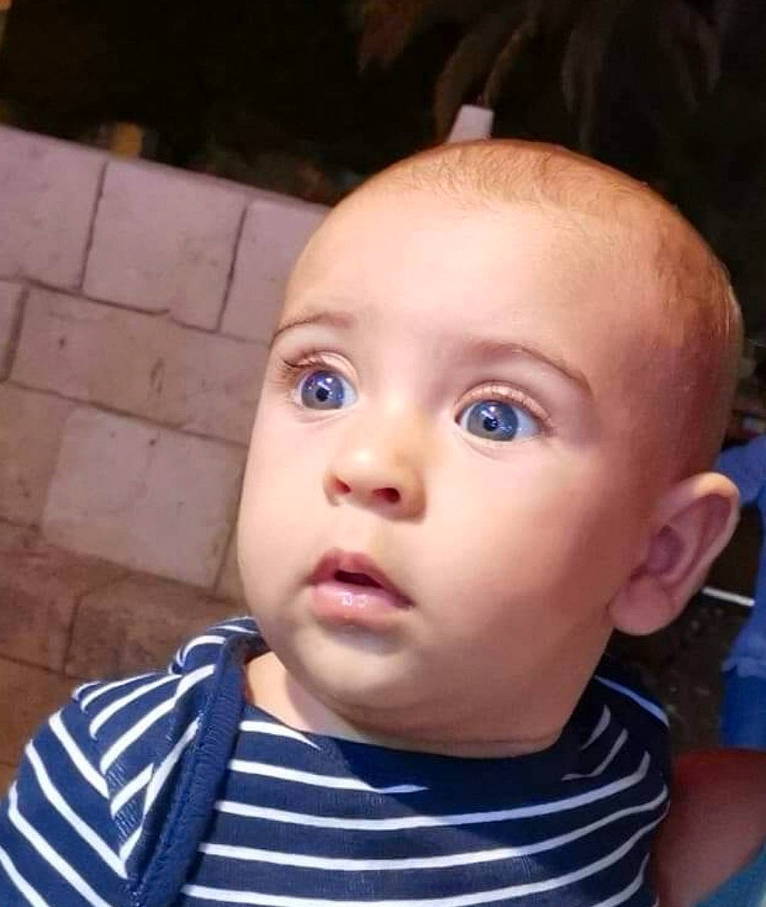 Ilyan participe au concours pour gagner de l'argent avec cette photo : baby, baby_toddler_clothing, cheek, child, ear, electric_blue, eyebrow, eyelash, flash_photography, fun, happy, iris, lip, neck, no_expression, nose, person, portrait_photography, skin, sleeve