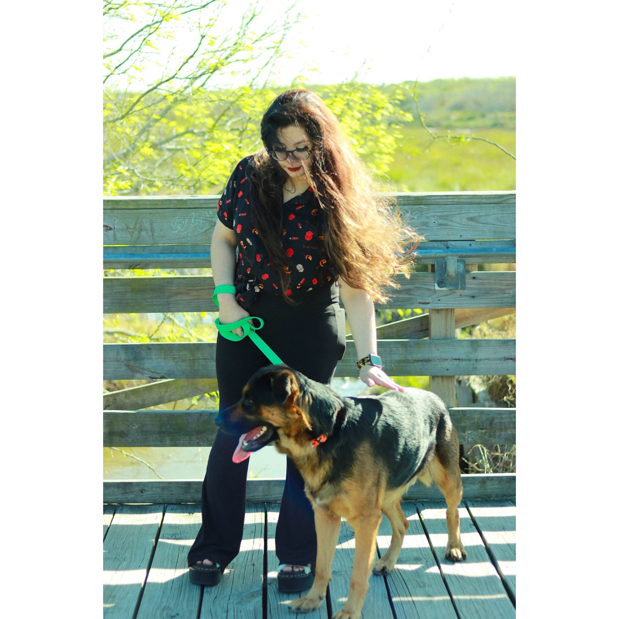 Fang joined the competition — help win amazing prizes! bag, borzoi, canidae, carnivore, collar, companion_dog, dog, dog_breed, fawn, happy, human_leg, knee, leash, leisure, people_in_nature, recreation, sighthound, sporting_group, waist, working_animal