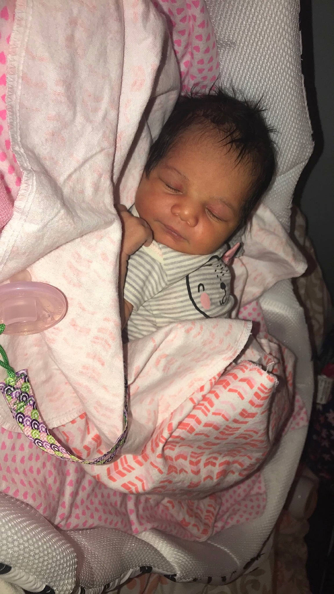 Brailynn joined the competition — help win amazing prizes! baby, baby_products, cheek, child, linens, person, pink, product, skin, sleep, toddler