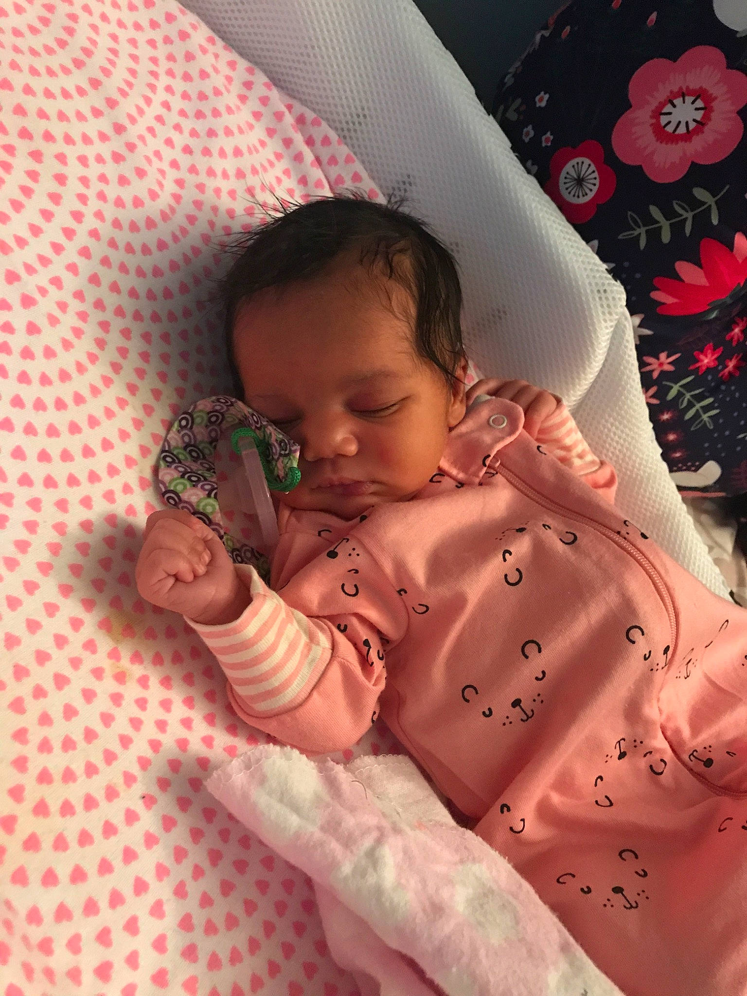 Brailynn joined the competition — help win amazing prizes! baby, bedtime, birth, cheek, child, linens, person, pink, skin, sleep, textile, toddler
