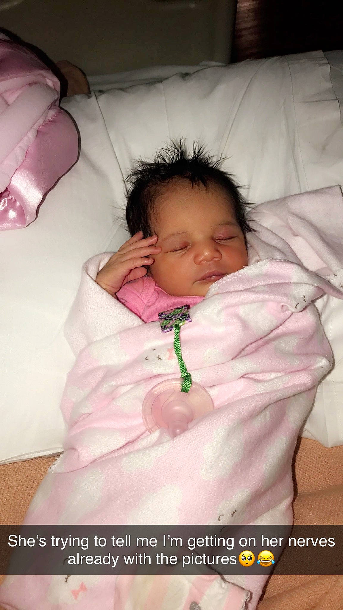 Brailynn is registered to the contest to win money with this photo: baby, bedtime, birth, cheek, child, childbirth, mouth, person, pink, skin, toddler