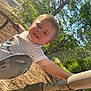 Wesson joined the competition — help win amazing prizes! child, toddler, swing, playground, outdoor, sunlight, trees, greenery, happy, smiling, face, clothing, short_sleeve, summer, nature, park, daytime, wood_chips, play, person