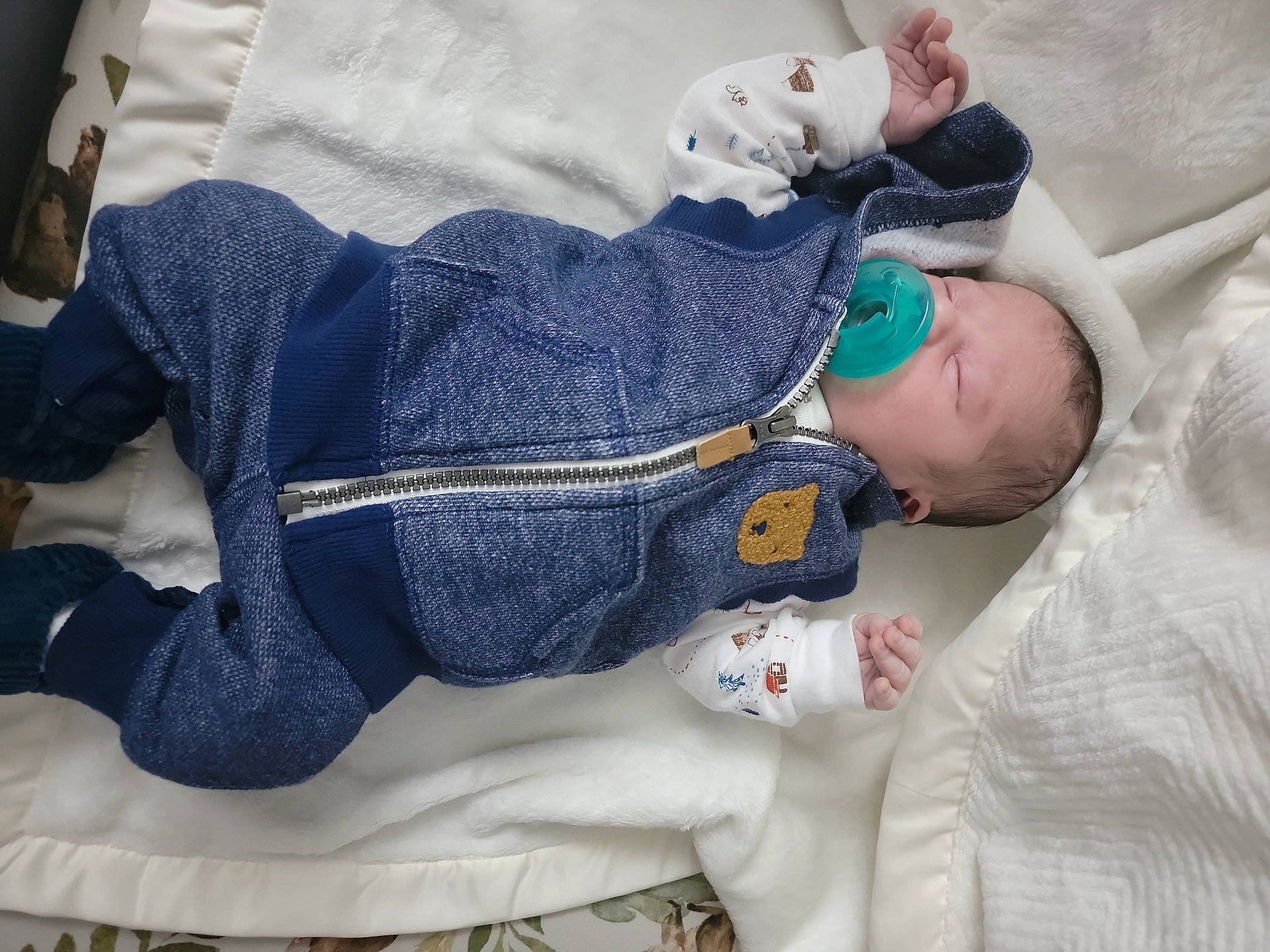 Maddox joined the competition — help win amazing prizes! arm, baby, baby_products, baby_safety, baby_sleeping, baby_toddler_clothing, child, comfort, elbow, electric_blue, foot, joint, knee, linens, person, room, sleeve, sock, textile, toddler