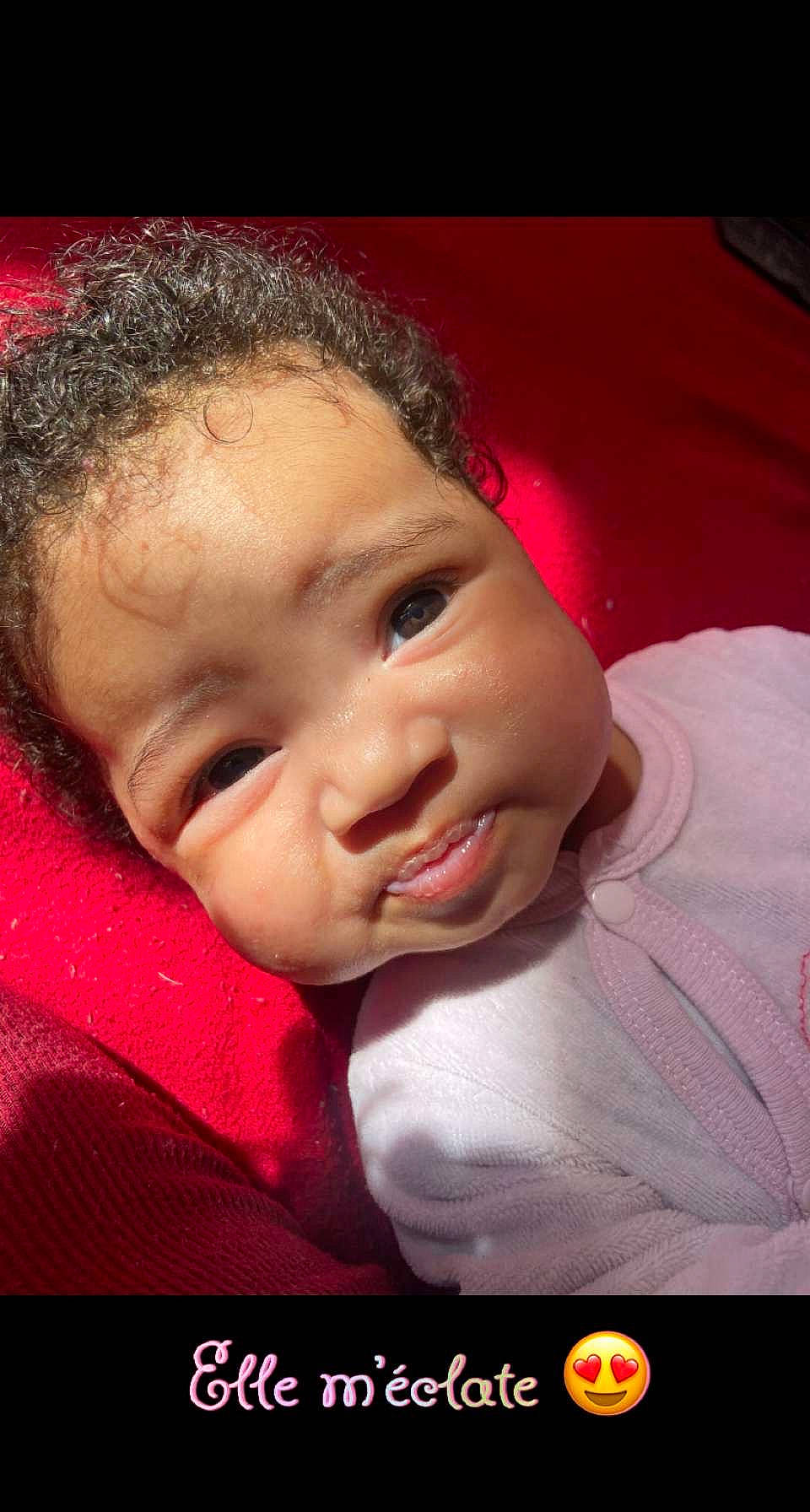 Coleen a rejoint le concours — aidez-le/la à gagner de superbes lots ! baby, cheek, child, comfort, eyebrow, eyelash, flash_photography, forehead, fun, hair, happy, iris, lip, magenta, mouth, nose, person, pink, skin, smile