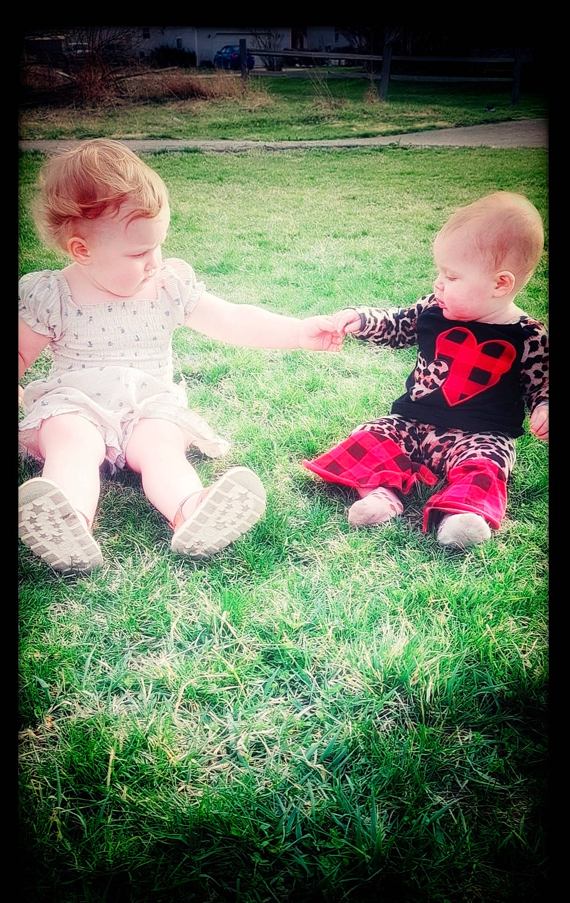 Nova Ann joined the competition — help win amazing prizes! baby, baby_toddler_clothing, child, cool, flash_photography, fun, gesture, grass, grass_family, hand, happy, human_body, lawn, leg, people_in_nature, person, plant, play, sitting, tints_and_shades