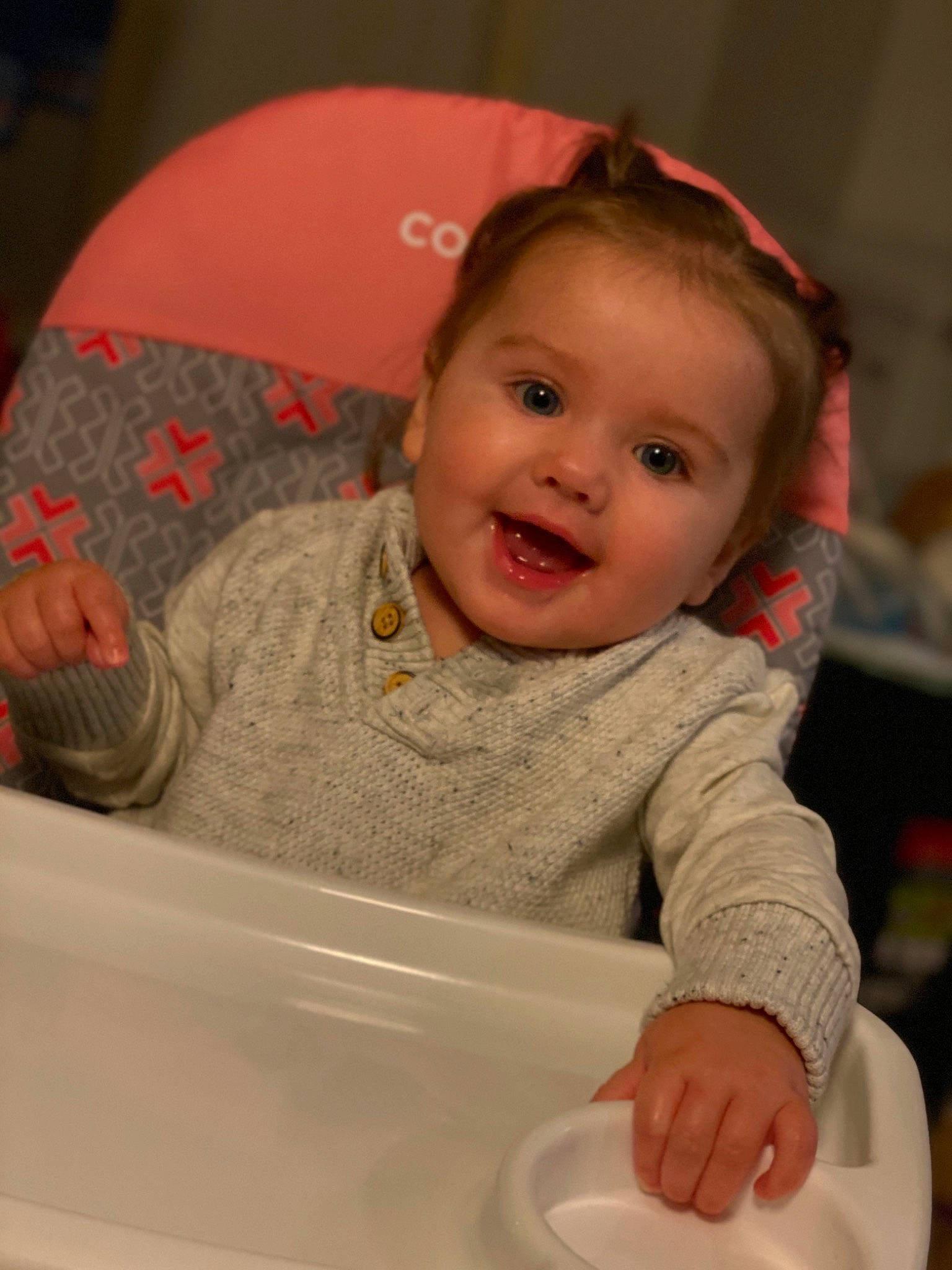 Kira joined the competition — help win amazing prizes! baby, cheek, child, eye, face, facial_expression, head, iris, lip, mouth, nose, person, skin, smile, toddler