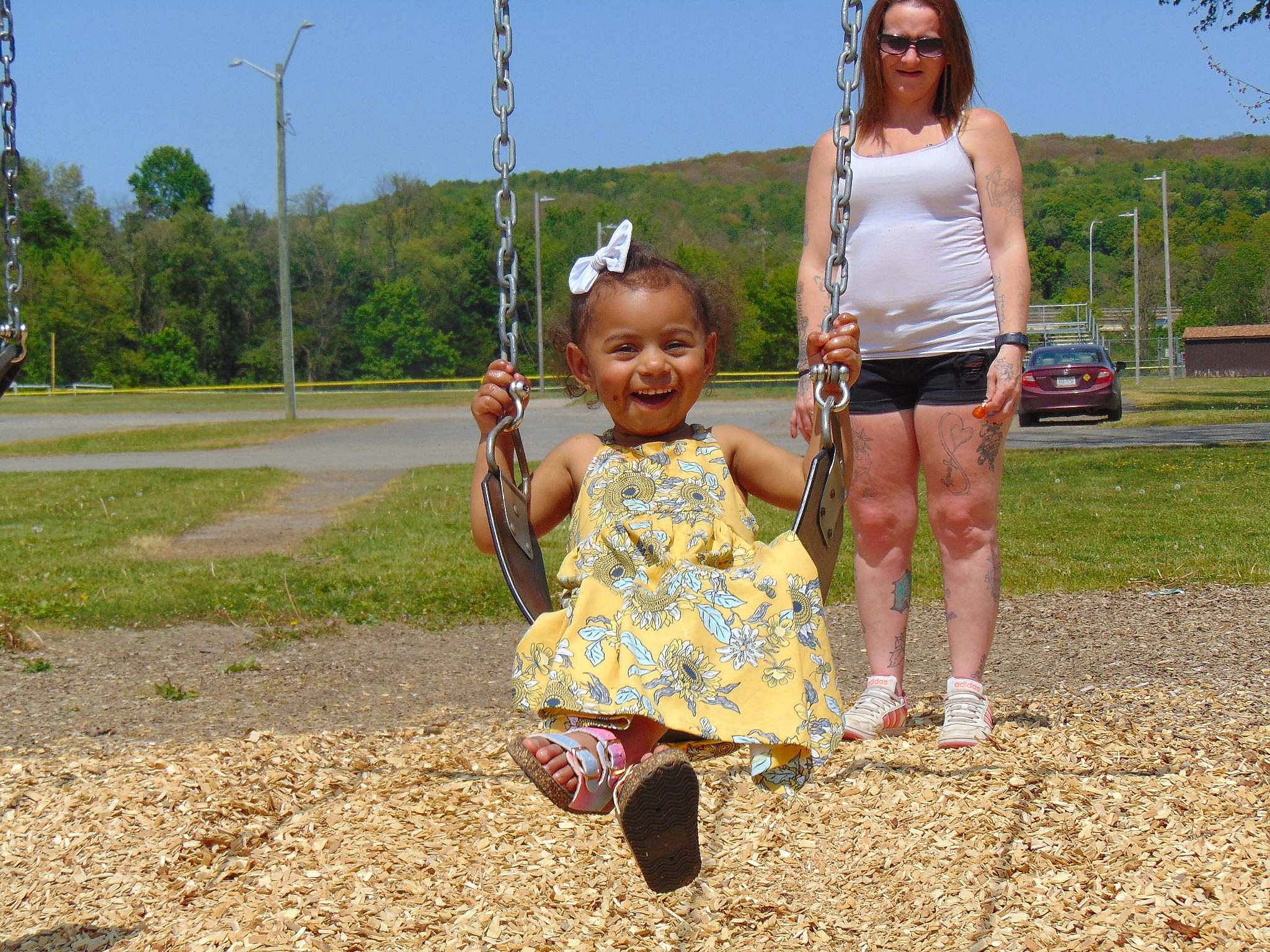 Anavaeh Miller joined the competition — help win amazing prizes! baby_toddler_clothing, child, dress, fun, grass, grass_family, happy, jewellery, landscape, leisure, necklace, people_in_nature, person, plant, recreation, sky, smile, soil, toddler, travel