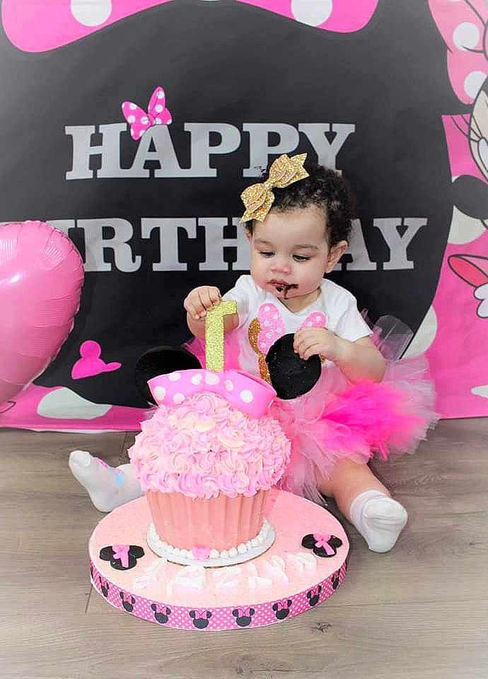 Jazlyn joined the competition — help win amazing prizes! baked_goods, birthday, birthday_cake, cake, cake_decorating, cake_decorating_supply, dessert, dress, event, food, fun, happy, icing, magenta, party_supply, person, pink, sugar_cake, sugar_paste, toddler