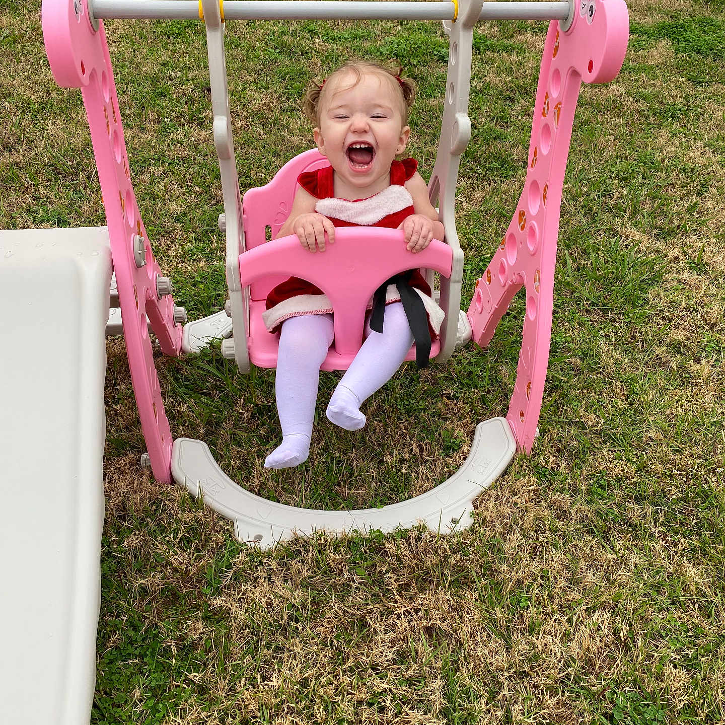 Rian-Lane is registered to the contest to win money with this photo: baby, backyard, chair, face, furniture, grass, happy, head, lawn, nature, outdoorplayarea, outdoors, park, person, photography, plant, playarea, portrait, toy, yard