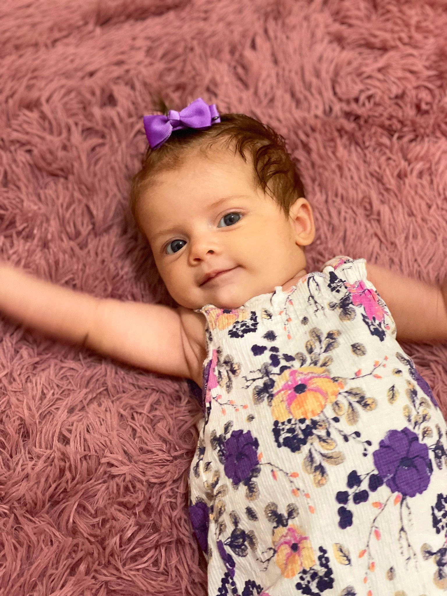 Bristol joined the competition — help win amazing prizes! baby_toddler_clothing, cheek, chin, dress, eye, eyebrow, face, flash_photography, hair, head, human_body, iris, lip, neck, person, pink, plant, purple, skin, sleeve