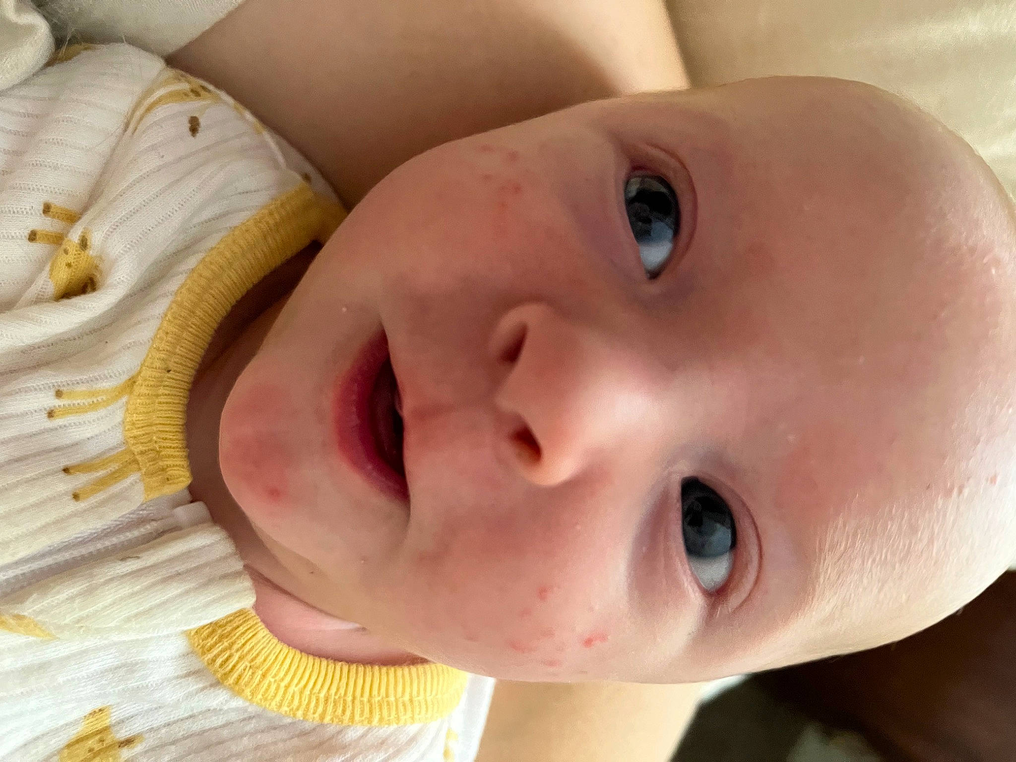 Brice joined the competition — help win amazing prizes! baby, cheek, close_up, ear, eye, eyebrow, eyelash, fun, happy, iris, lip, mouth, neck, nose, organ, person, skin, smile, throat, toddler