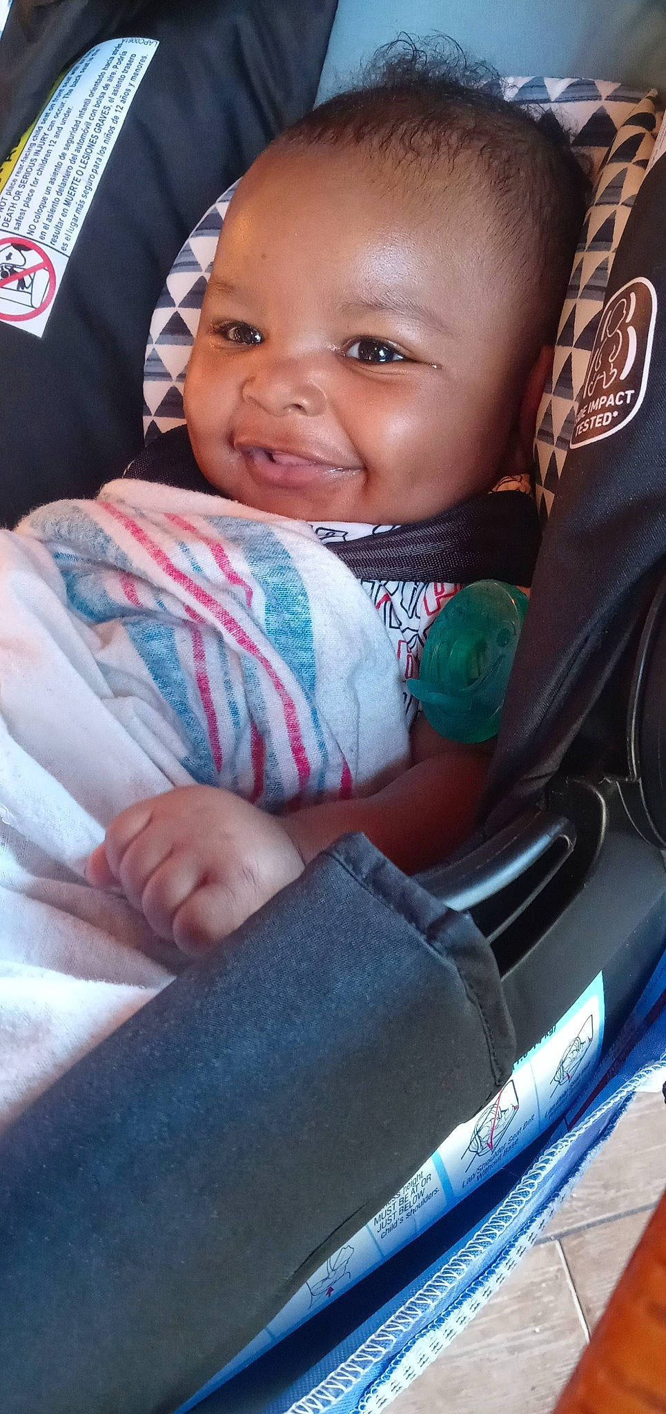 Javion Johnson is registered to the contest to win money with this photo: baby, baby_carriage, baby_products, car_seat, child, comfort, electric_blue, eye, finger, happy, iris, lip, mouth, nose, person, product, sitting, skin, smile, toddler