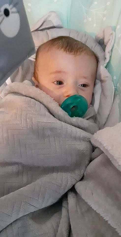 Drake joined the competition — help win amazing prizes! baby, baby_products, baby_safety, baby_toddler_clothing, cheek, child, comfort, eye, eyebrow, eyelash, face, facial_expression, hat, head, iris, linens, mouth, person, skin, sleeve