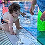 Isaïah a rejoint le concours — aidez-le/la à gagner de superbes lots ! child, crawling, curly_hair, family, floaties, fun, lounge_chair, man, neon_shorts, outdoor, play, pool, reflection, safety, summer, sunlight, swimming, toddler, water, wet_skin