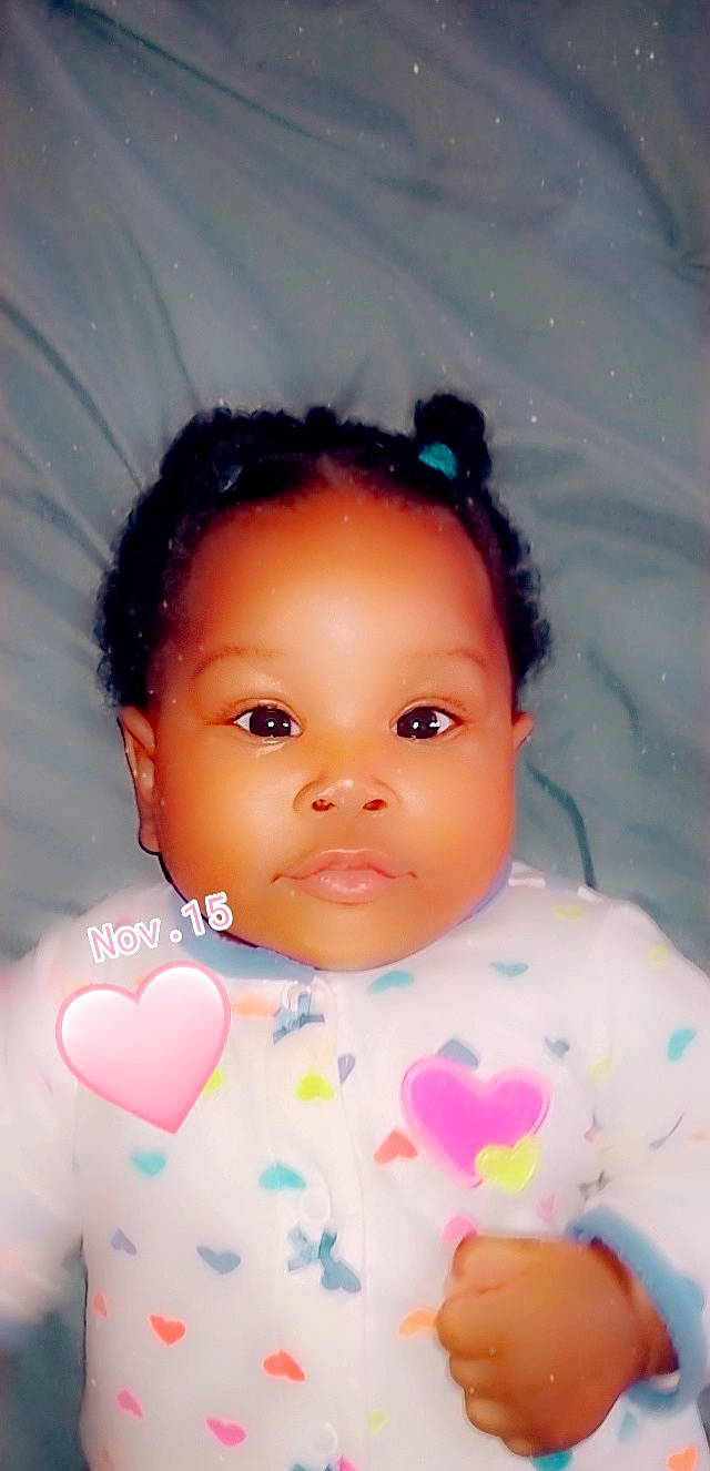 Miya-janae joined the competition — help win amazing prizes! baby, black_hair, cheek, chin, eye, eyebrow, eyelash, flash_photography, forehead, fun, hair, happy, head, iris, lip, nose, person, pink, skin, toddler