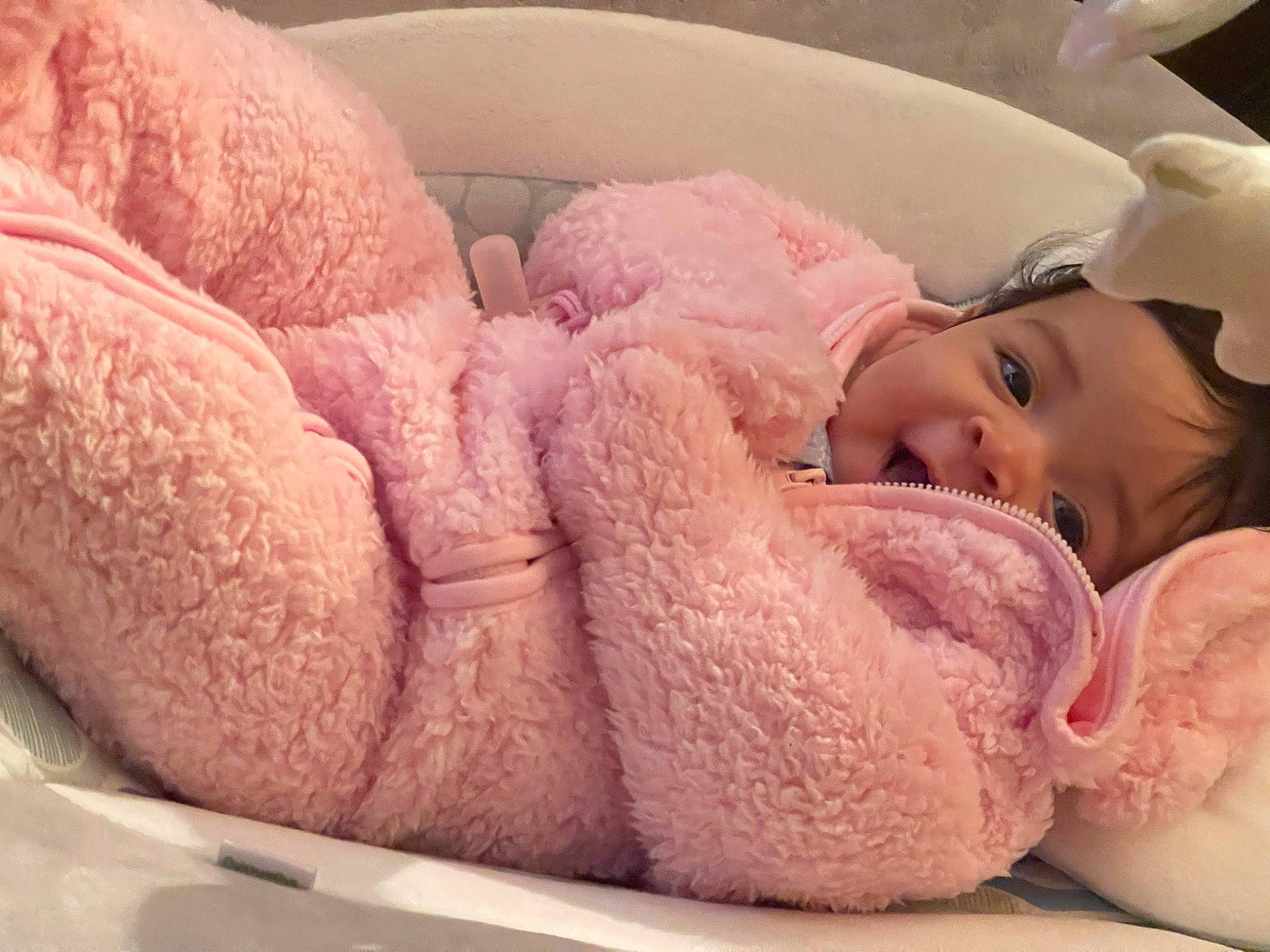 Dream joined the competition — help win amazing prizes! baby, baby_products, baby_safety, baby_sleeping, baby_toddler_clothing, bedding, bedtime, child, comfort, eyelash, fur, linens, lip, magenta, nap, person, pink, room, skin, toddler