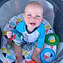 Pj joined the competition — help win amazing prizes! baby, blue_eyes, blue_shirt, cheerful, child, clothing, colorful, cute, fun, happy, indoors, infant, person, play, playpen, portrait, short_hair, sitting, smiling, toy