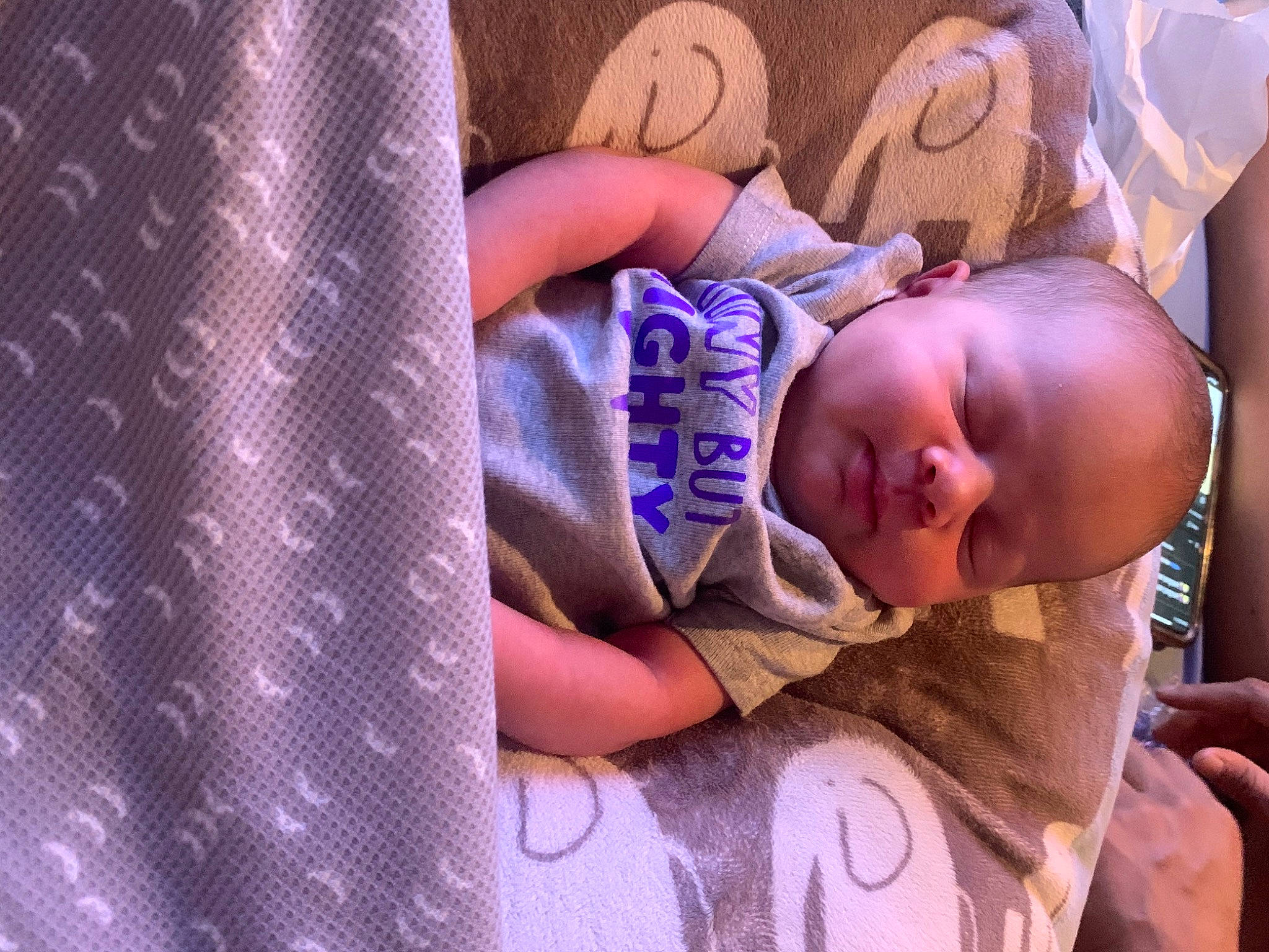 Cataleya joined the competition — help win amazing prizes! baby, baby_products, baby_toddler_clothing, bedtime, cheek, child, comfort, finger, hand, happy, linens, pattern, person, product, purple, sitting, skin, textile, toddler, violet