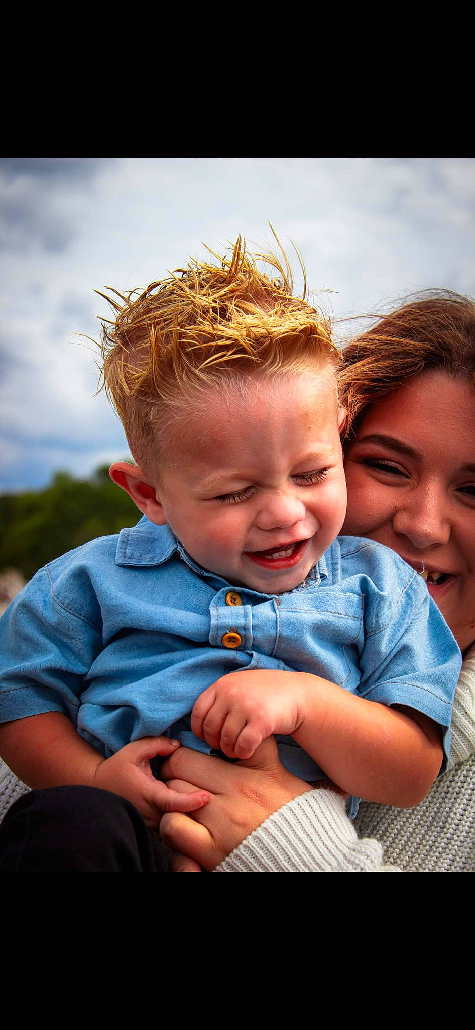 Ryder is registered to the contest to win money with this photo: baby_toddler_clothing, child, chin, cloud, electric_blue, eye, facial_expression, flash_photography, fun, gesture, grass, hair, happy, joy, people_in_nature, person, plant, skin, sky, smile