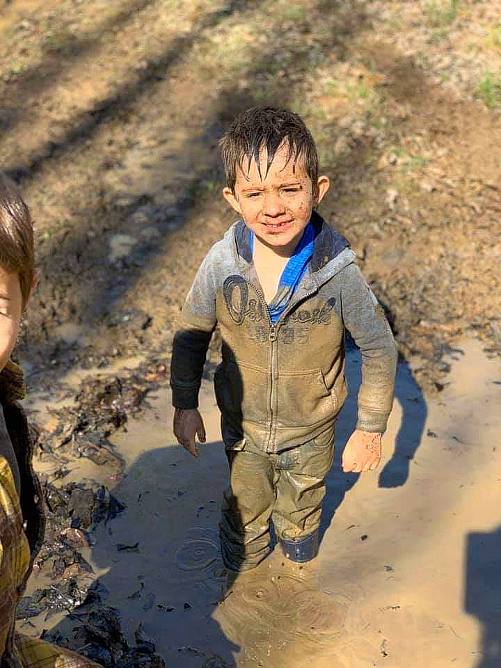Keenan joined the competition — help win amazing prizes! child, fun, mud, person, play, soil