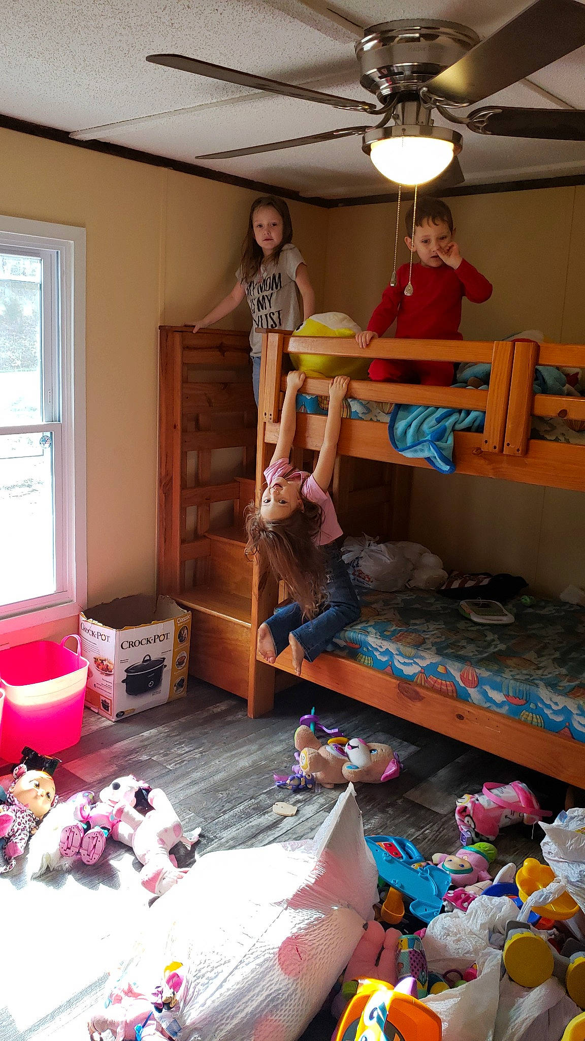 Brooklyn joined the competition — help win amazing prizes! bunk_bed, child, floor, flooring, furniture, home, house, interior_design, person, play, room, shelf, shelving, toddler, toy