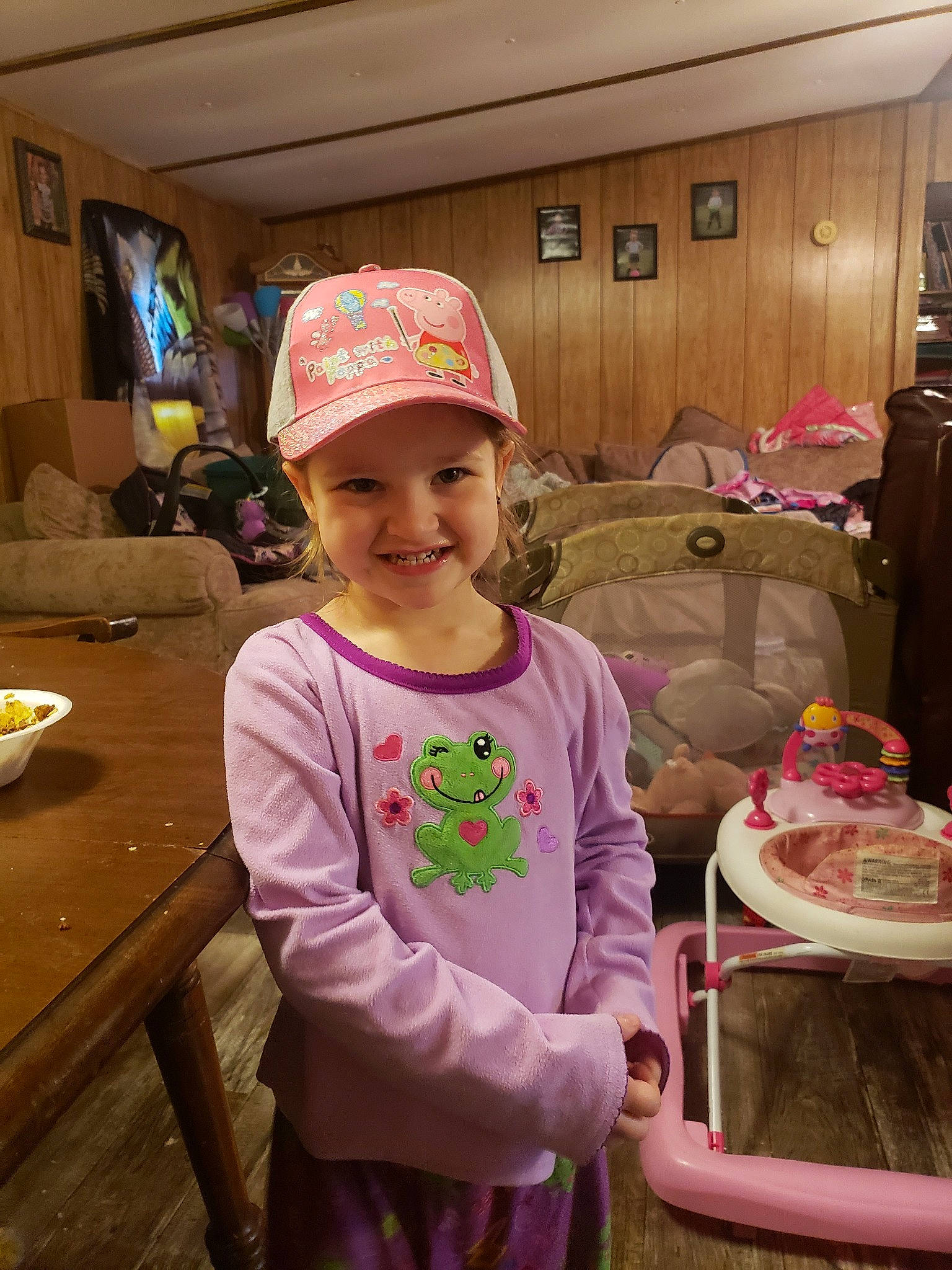 Jaylynn joined the competition — help win amazing prizes! child, headgear, headwear, joy, person, pink, smile, toddler