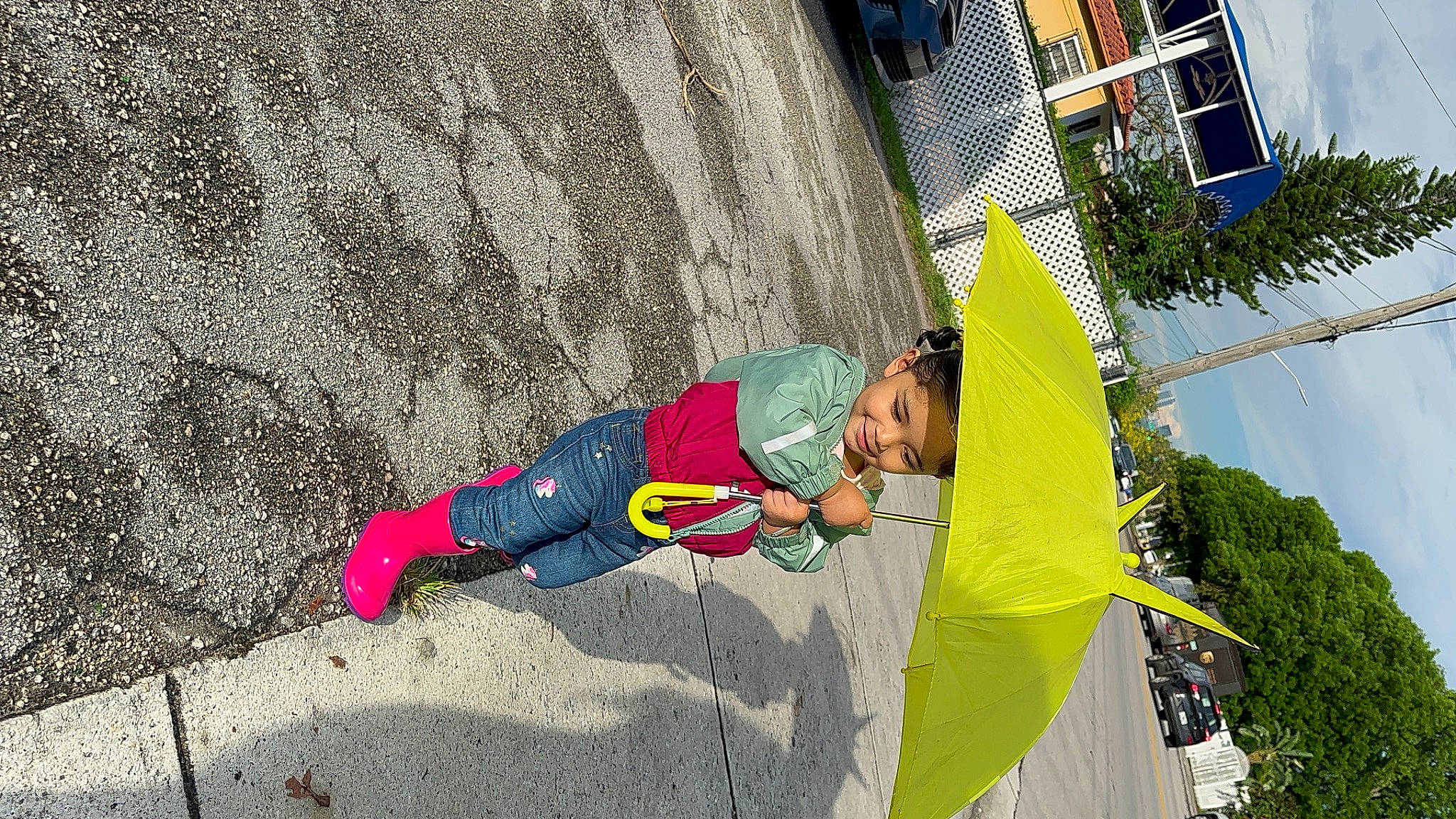 Amira joined the competition — help win amazing prizes! adventure, asphalt, child, city, concrete, extreme_sport, facade, fun, grass, headwear, joy, leisure, outdoor_play_equipment, person, play, recreation, rope, sidewalk, slope, soil