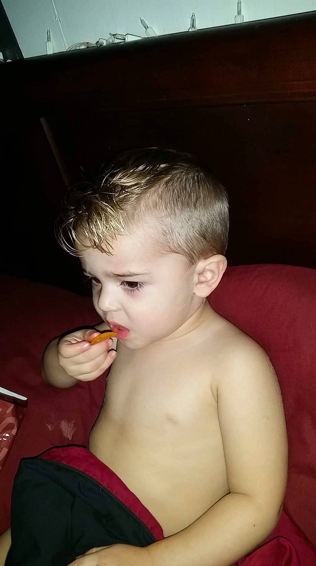 Samuel joined the competition — help win amazing prizes! baby, cheek, child, eating, food, junk_food, mouth, muscle, neck, nose, person, side_dish, toddler