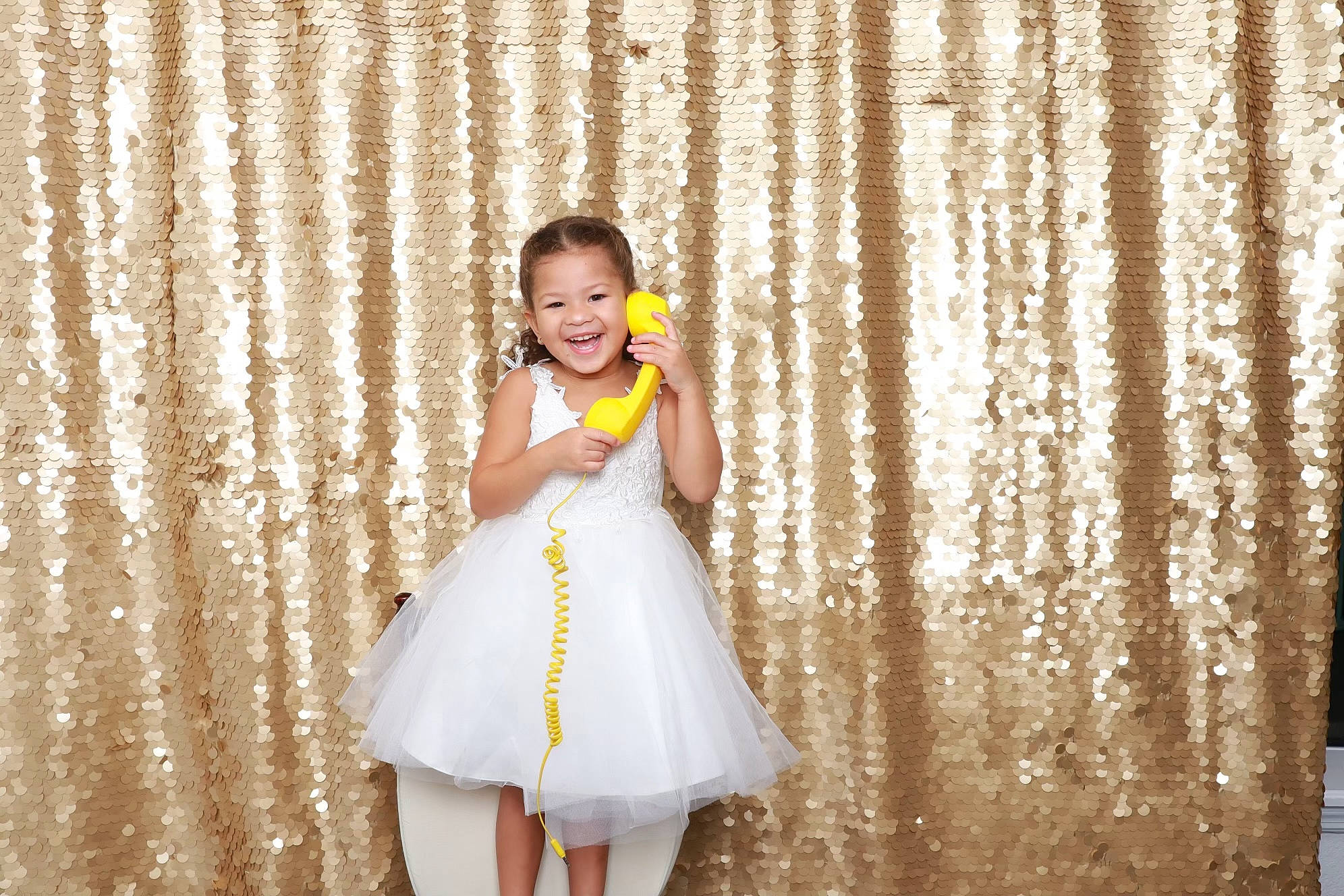 Isabella is registered to the contest to win money with this photo: baby_toddler_clothing, bridal_clothing, bridal_party_dress, dress, eye, facial_expression, fashion_design, flash_photography, flooring, formal_wear, fun, happy, human_body, joy, leg, people_in_nature, person, skin, smile, toddler