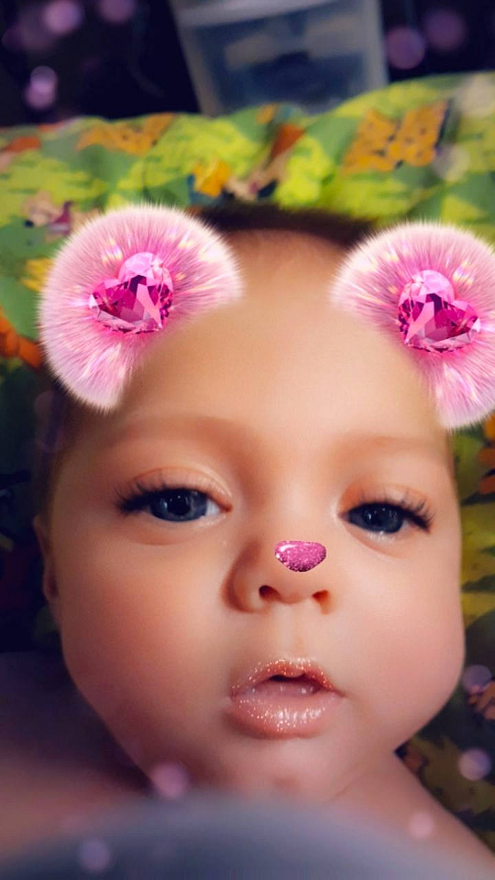 Kambria joined the competition — help win amazing prizes! baby, cheek, child, close_up, eye, eyebrow, eyelash, face, forehead, hair_accessory, head, headgear, iris, lip, mouth, nose, person, photography, pink, skin