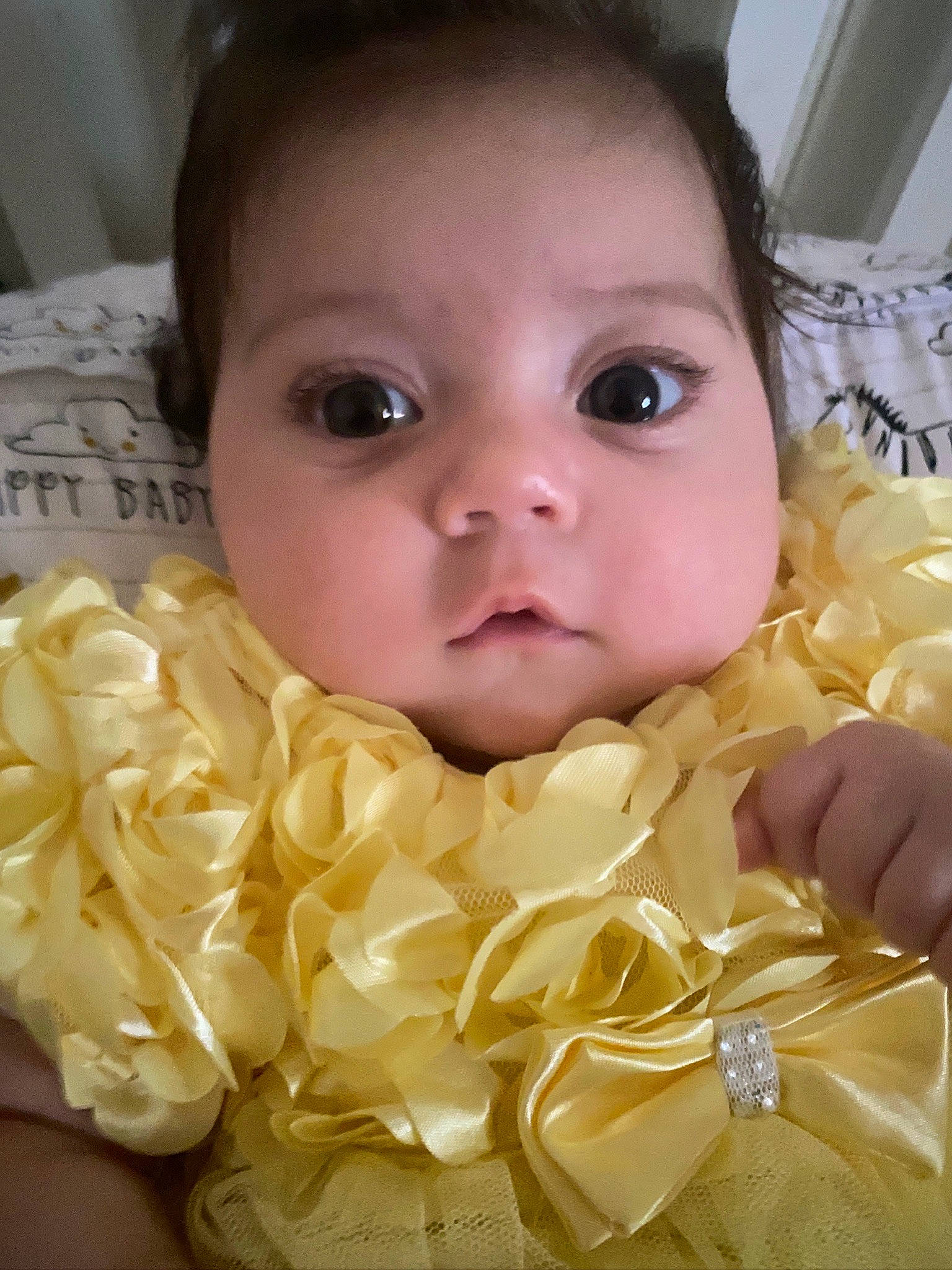 Gemma joined the competition — help win amazing prizes! baby, baby_toddler_clothing, cheek, child, close_up, eye, eyelash, flower, happy, iris, nose, person, petal, pink, rose, rose_family, rose_order, skin, textile, toddler