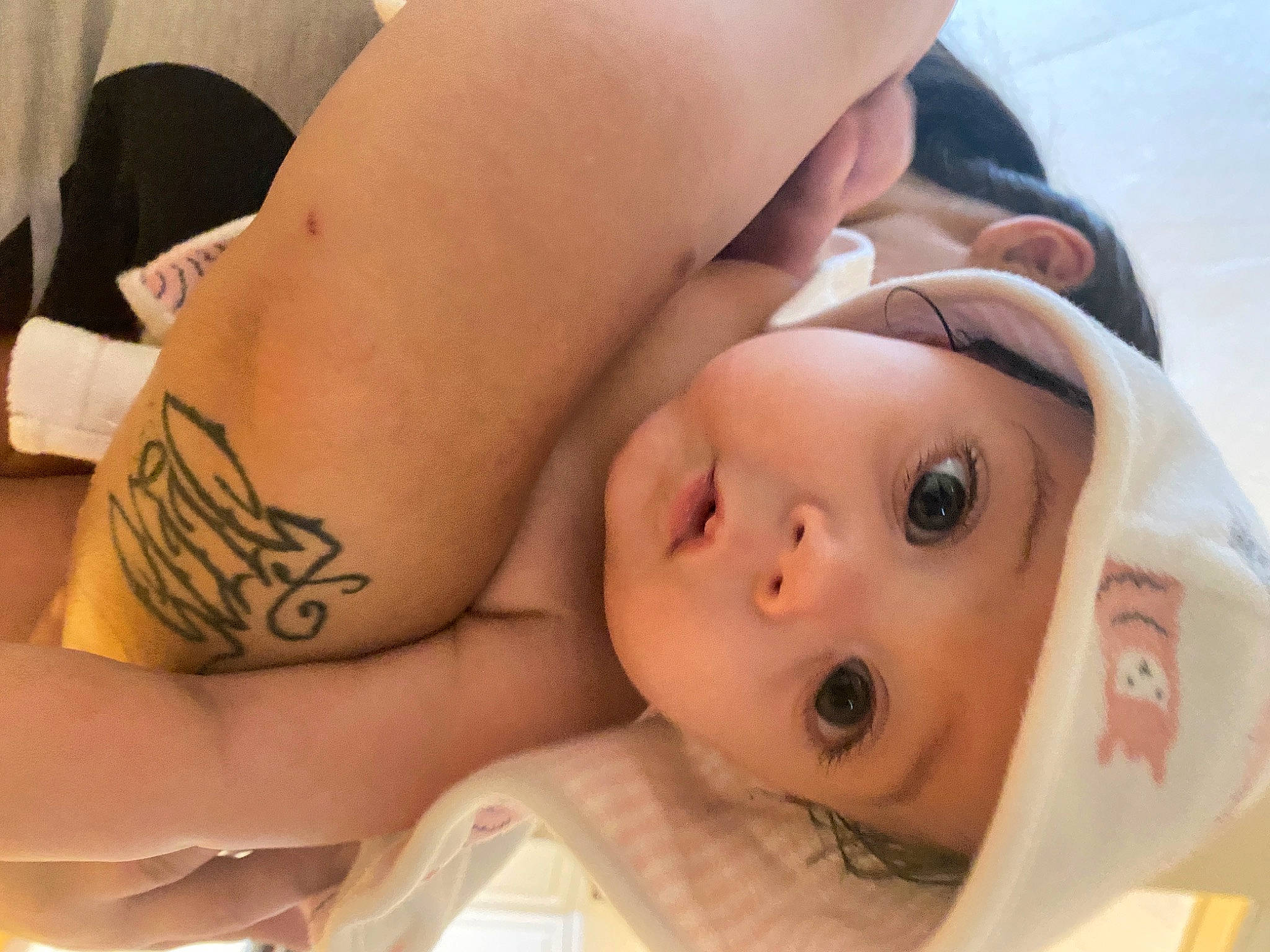 Gemma joined the competition — help win amazing prizes! abdomen, black_hair, chest, elbow, eyelash, finger, hand, happy, headwear, human_body, human_leg, joint, mouth, muscle, nail, neck, person, skin, surprise, temporary_tattoo