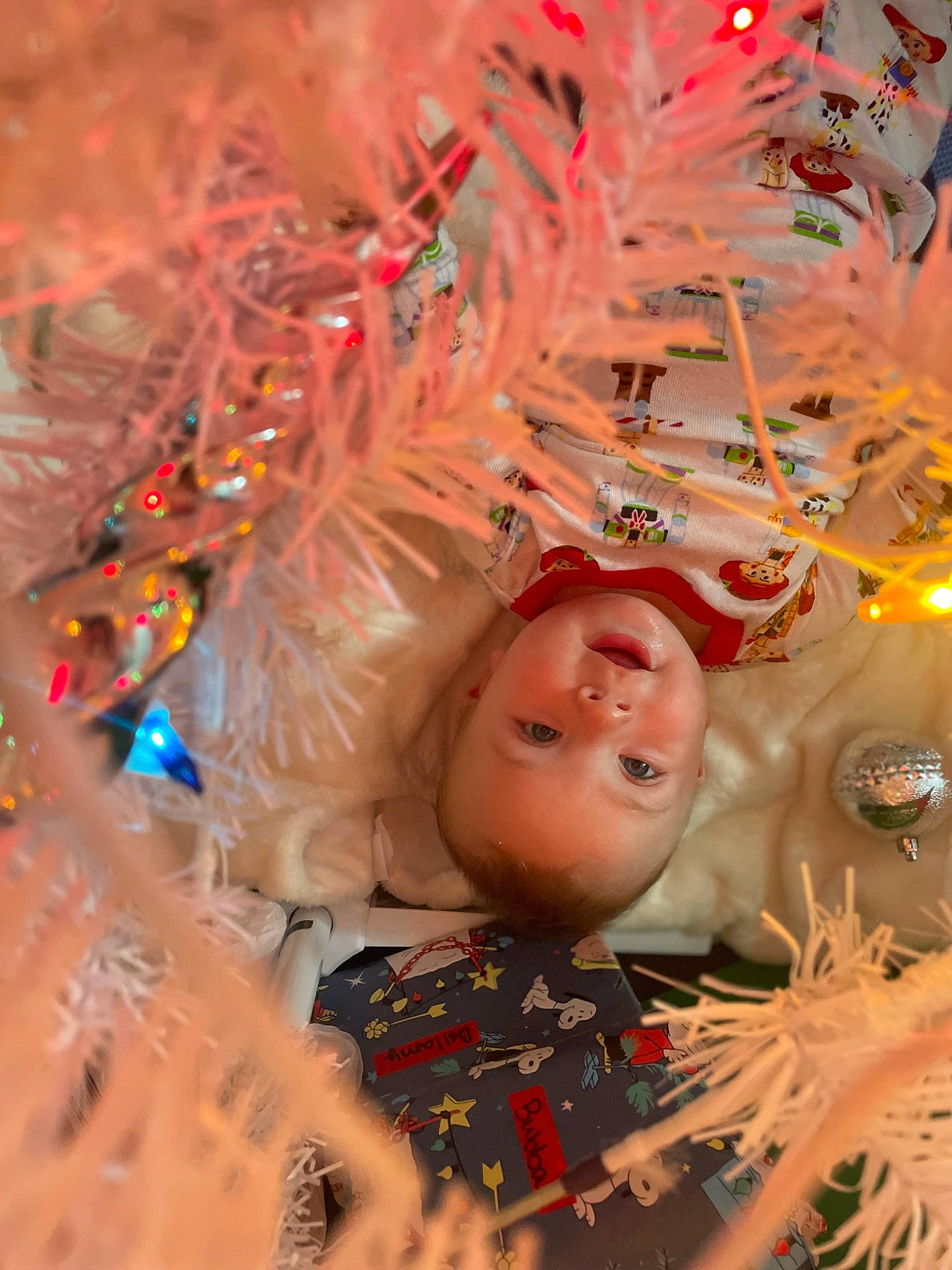 Kayson is registered to the contest to win money with this photo: christmas, christmas_decoration, christmas_eve, christmas_ornament, christmas_tree, conifer, doll, event, fun, happy, holiday, holiday_ornament, interior_design, light, ornament, party_supply, person, toy, tradition, twig