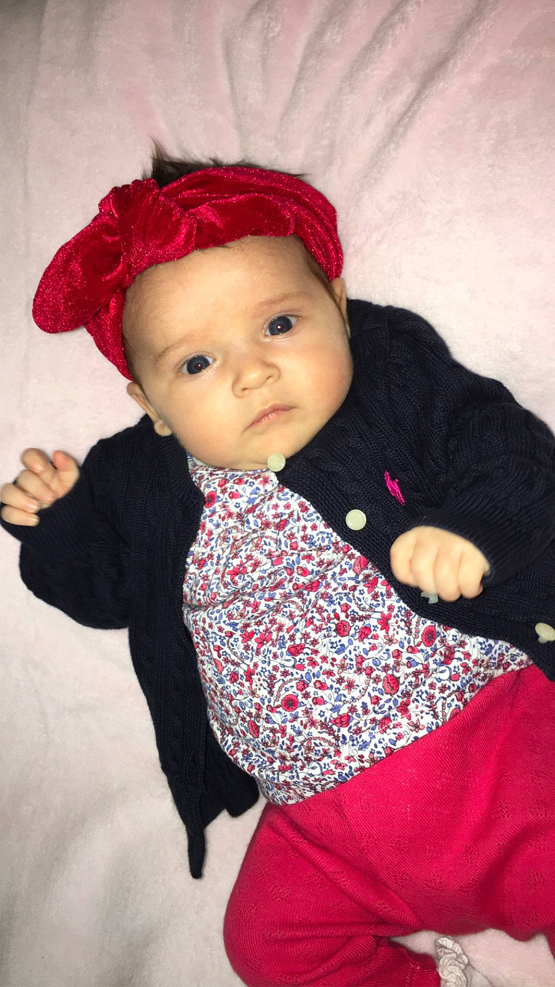 Dottie joined the competition — help win amazing prizes! baby, baby_toddler_clothing, cheek, child, fashion_accessory, headgear, headwear, knitting, outerwear, person, pink, toddler, wool